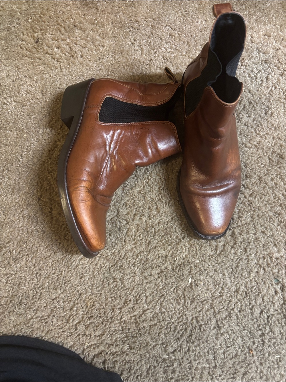 Ariat Brown Leather Ankle Chelsea Boots Womens 7.5